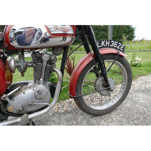 1052 - 1967 Triumph Tiger Cub,200 cc. Registration number LKH 362E. Frame number T20B 5675. Engine number T... 