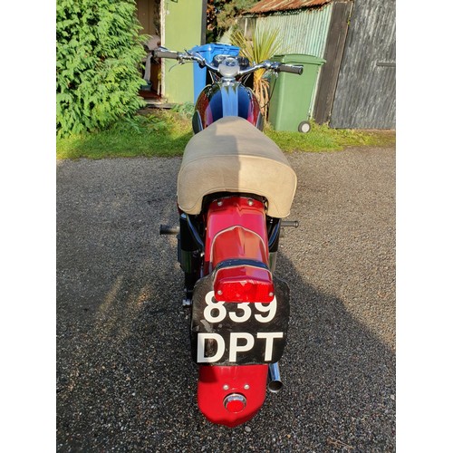 1053 - 1959 Ariel Red Hunter, 350 cc. Registration number 839 DPT 9non transferrable). Frame number CAPR 14... 