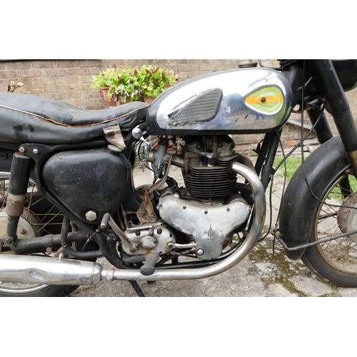 1056 - 1961 BSA Sooting Star, 500 cc. Registration number 386 APY. Frame number GA7 18660. Engine number CA... 