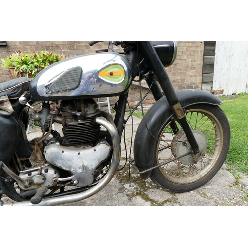 1056 - 1961 BSA Sooting Star, 500 cc. Registration number 386 APY. Frame number GA7 18660. Engine number CA... 