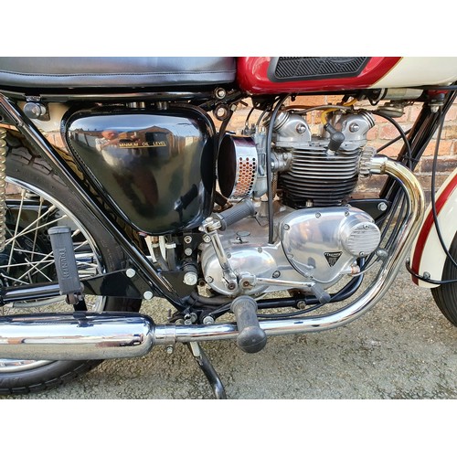 1057 - 1960 Triumph T100T, 490 cc. Registration number 839 YUP (non transferable). Frame number T100T 18668... 