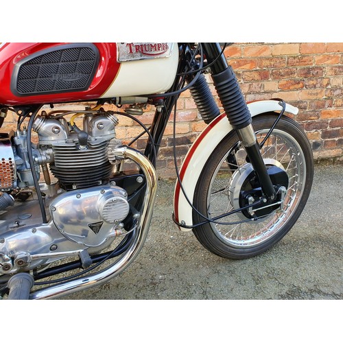 1057 - 1960 Triumph T100T, 490 cc. Registration number 839 YUP (non transferable). Frame number T100T 18668... 