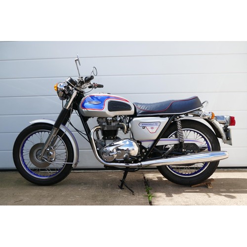 1063 - 1977 Triumph Bonneville Jubilee, 744 cc. Registration number WDX 940S. Frame number T140V CP 81632J.... 