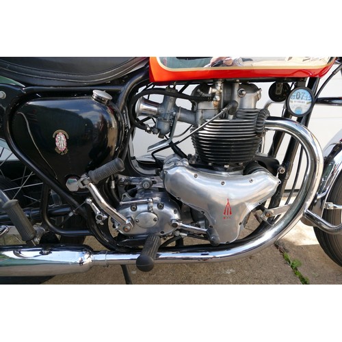 1064 - 1961 BSA A10 to Super Road Rocket Specification, 646 cc. Registration number OSJ 819. Frame number D... 