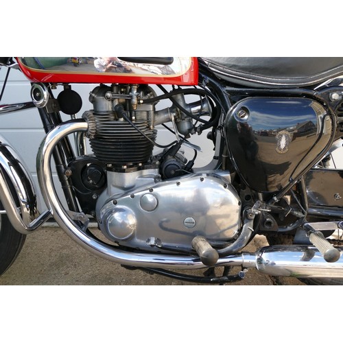 1064 - 1961 BSA A10 to Super Road Rocket Specification, 646 cc. Registration number OSJ 819. Frame number D... 