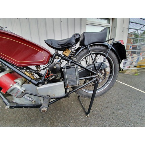 1069 - 1936 Scott Flying Squirrel, 600 cc (see text). Registration number JAS 226 (non transferrable, forme... 