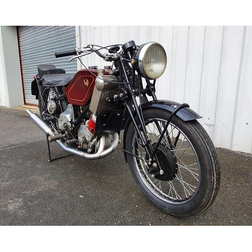 1069 - 1936 Scott Flying Squirrel, 600 cc (see text). Registration number JAS 226 (non transferrable, forme... 