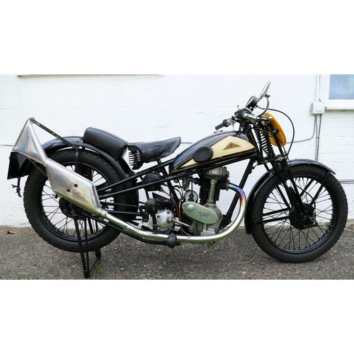 1070 - 1938 Cotton Model 9/special, 350 cc high camshaft. Registration number VSV 737. Frame number 17077. ... 