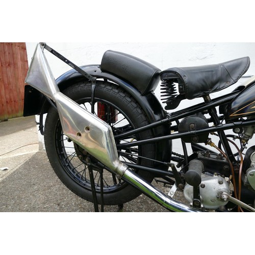 1070 - 1938 Cotton Model 9/special, 350 cc high camshaft. Registration number VSV 737. Frame number 17077. ... 