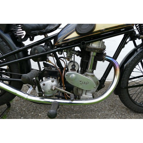 1070 - 1938 Cotton Model 9/special, 350 cc high camshaft. Registration number VSV 737. Frame number 17077. ... 