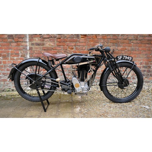 1071 - 1927 Sunbeam Model 9, 493 cc. Registration number SF 7949. Frame number D1032. Engine number L1037. ... 