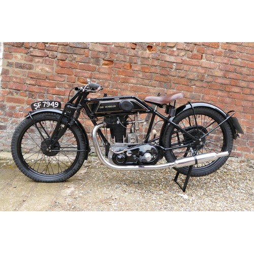 1071 - 1927 Sunbeam Model 9, 493 cc. Registration number SF 7949. Frame number D1032. Engine number L1037. ... 