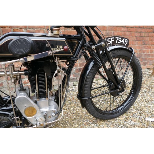 1071 - 1927 Sunbeam Model 9, 493 cc. Registration number SF 7949. Frame number D1032. Engine number L1037. ... 