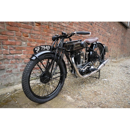 1071 - 1927 Sunbeam Model 9, 493 cc. Registration number SF 7949. Frame number D1032. Engine number L1037. ... 