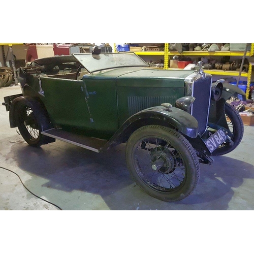 1002 - 1931 Morris Minor 885 cc. Registration number ESV 849. Chassis number SV2553. Engine number 15549, 3... 