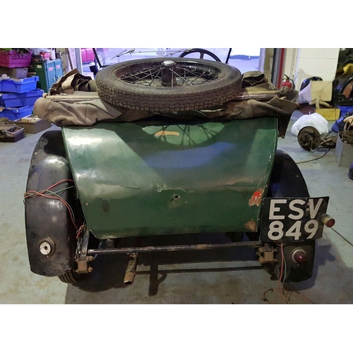 1002 - 1931 Morris Minor 885 cc. Registration number ESV 849. Chassis number SV2553. Engine number 15549, 3... 