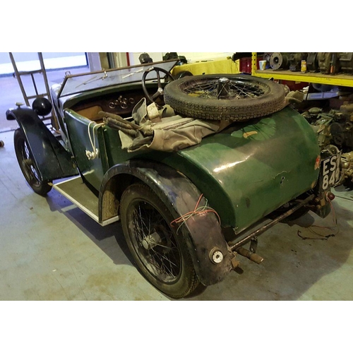 1002 - 1931 Morris Minor 885 cc. Registration number ESV 849. Chassis number SV2553. Engine number 15549, 3... 