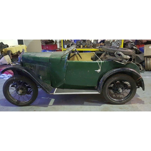 1002 - 1931 Morris Minor 885 cc. Registration number ESV 849. Chassis number SV2553. Engine number 15549, 3... 