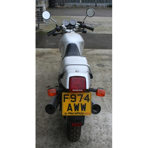 1022 - 1988 Honda XBR 500, 498 cc. Registration number F974 AWW. Frame number PC15 710092. Engine number PC... 