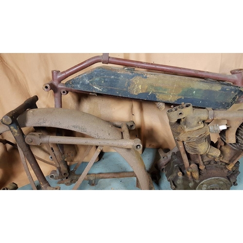 1027 - c.1922 Matchless 8hp Model H Project. Frame number not found. Engine no. 2C9A 65471 Unlike the vast ... 