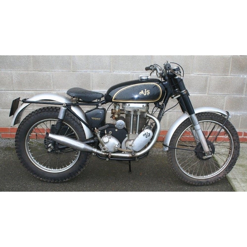 1033 - 1958 AJS 16 MS, 348 cc. Registration number YTG 828. Frame number SB/16MS 33542. Engine number A6417... 