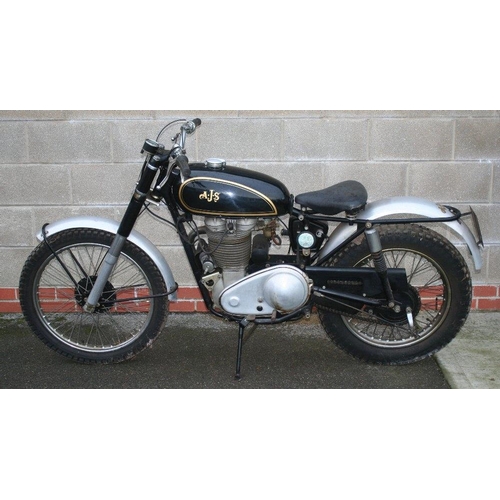 1033 - 1958 AJS 16 MS, 348 cc. Registration number YTG 828. Frame number SB/16MS 33542. Engine number A6417... 