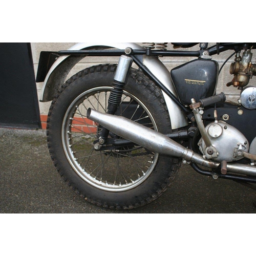 1033 - 1958 AJS 16 MS, 348 cc. Registration number YTG 828. Frame number SB/16MS 33542. Engine number A6417... 