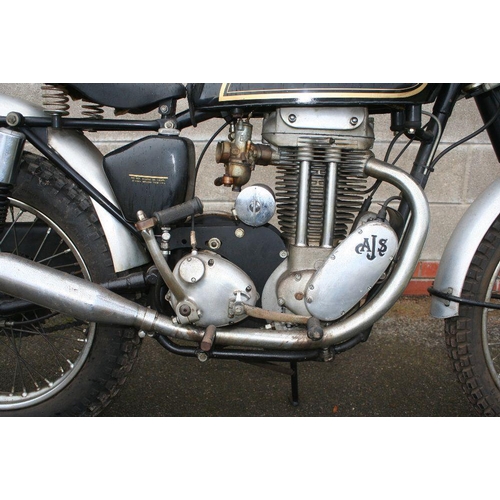 1033 - 1958 AJS 16 MS, 348 cc. Registration number YTG 828. Frame number SB/16MS 33542. Engine number A6417... 