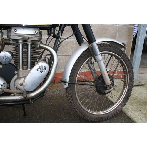 1033 - 1958 AJS 16 MS, 348 cc. Registration number YTG 828. Frame number SB/16MS 33542. Engine number A6417... 