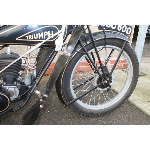 1034 - 1930 Triumph Model X, 174 cc. Registration number CSU 600 (see text). Frame number X4959. Engine num... 