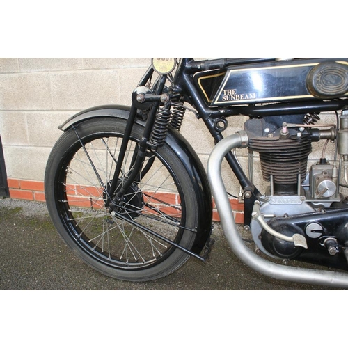 1036 - 1927 Sunbeam Model 9, 493 cc. Registration number TU 6846. Frame number D1274. Engine number L1284. ... 