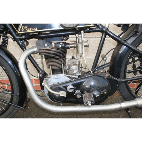 1036 - 1927 Sunbeam Model 9, 493 cc. Registration number TU 6846. Frame number D1274. Engine number L1284. ... 