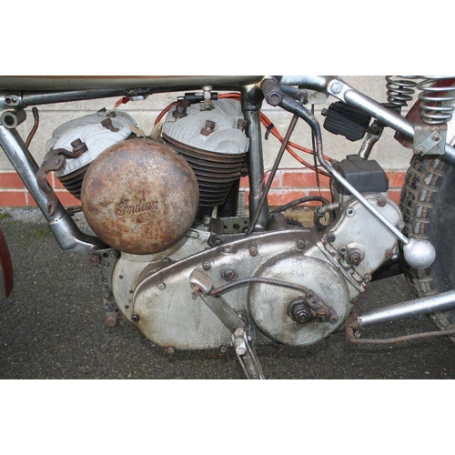 1037 - c.1934 Indian Sport Scout, 750 cc. Registration number not registered. Chassis number (see text). En... 