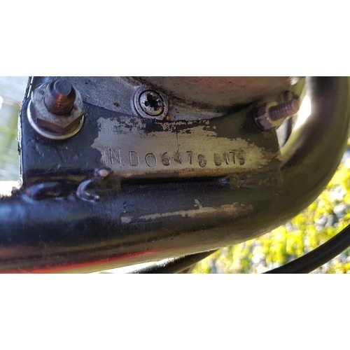 1054 - 1970 BSA Bantam, 175 cc. Registration number HGU 743J. Frame number ND06478 B175. Engine number GD7 ... 