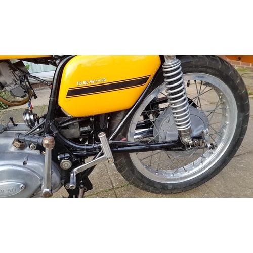 1067 - 1974 Ducati Desmo 249 cc. Registration number SNX 98M. Frame number DM250GT 104220. Engine number DM... 