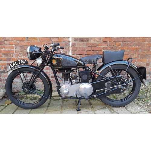 1075 - 1938 OK Supreme, 348 cc. Registration number EAL 787. Frame number 25509. Engine number 10H 0 57186 ... 