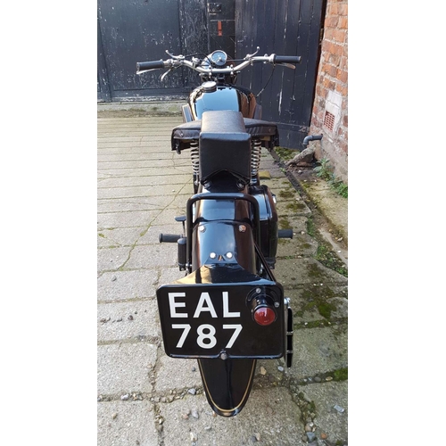 1075 - 1938 OK Supreme, 348 cc. Registration number EAL 787. Frame number 25509. Engine number 10H 0 57186 ... 