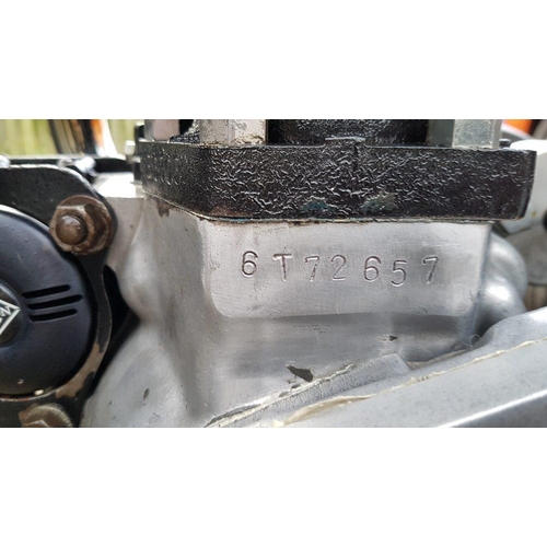 1079 - 1952 Triumph 6T Thunderbird, 650 cc. Registration number NSV 334. Frame number 62933R. Engine number... 