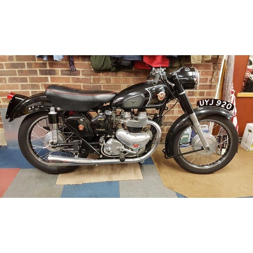 1081 - 1955 Matchless G9, 498 cc. Registration number UYJ 920. Frame number A34382. Engine number 55 G9 272... 