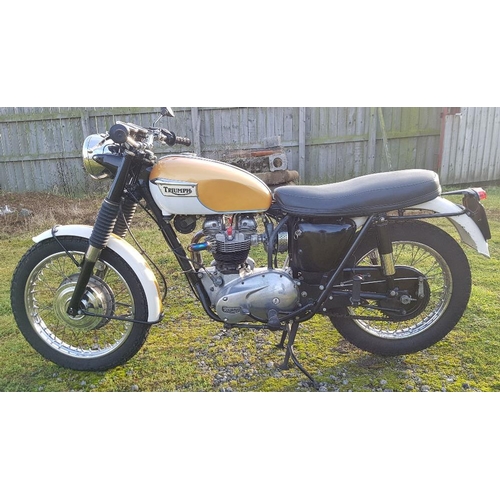 1082 - 1965 Triumph TR6SS Trophy, 649 cc, registration number GBP 91C. Frame number DK22742. Engine number ... 