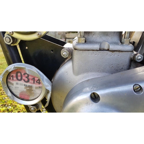 1083 - 1953 BSA Gold Star, 347 cc. Registration number BSJ 237 (non-transferable). Frame number BB32 2480. ... 