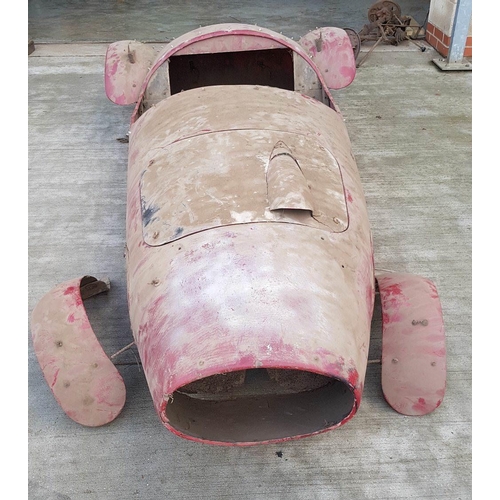 113 - A Moss Monaco fibreglass body tub, with front wings and some wooden panels, formerly registered as V... 