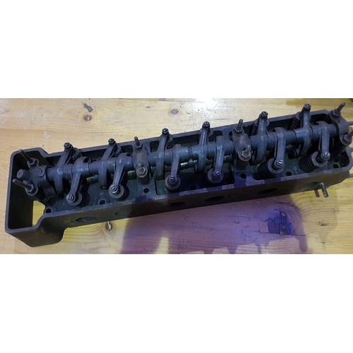 143 - An AC cylinder head, with camshaft, pre-war.