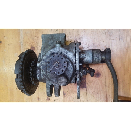 332 - An unknown gearbox, stamped EIV 1457, buyers should check how complete this lot is.