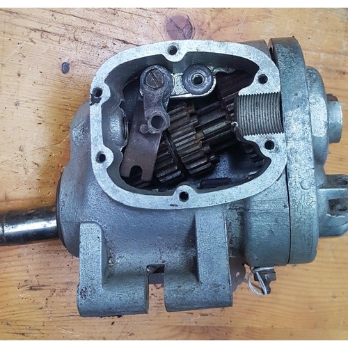 336 - A Rudge gearbox, stamped 30502, buyers should check how complete this lot is.