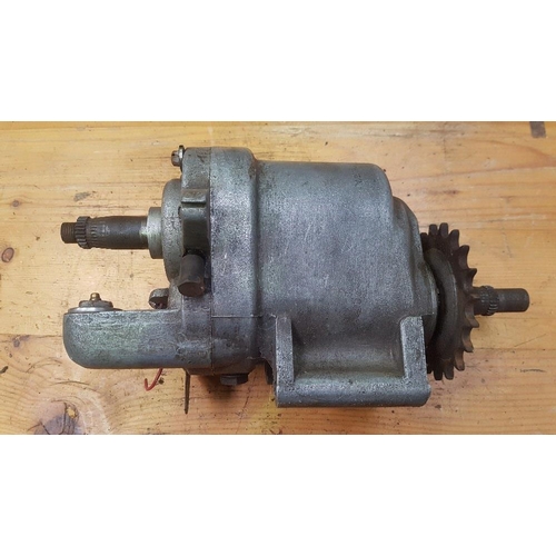 338 - A Royal Enfield gearbox, buyers should check how complete this lot is.