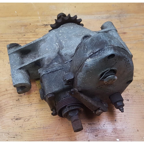 338 - A Royal Enfield gearbox, buyers should check how complete this lot is.