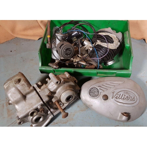 352 - A Villiers engine, dismantled, buyers should check how complete this lot is.