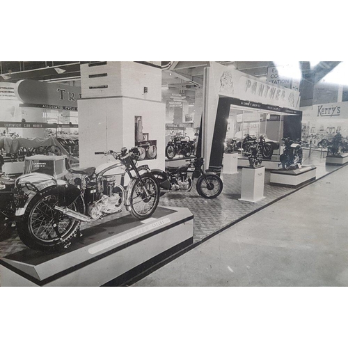 81 - An Original set of five Panther display photographs, from the Cycle & Motorcycle Show, Earls Court, ... 