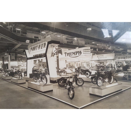 81 - An Original set of five Panther display photographs, from the Cycle & Motorcycle Show, Earls Court, ... 